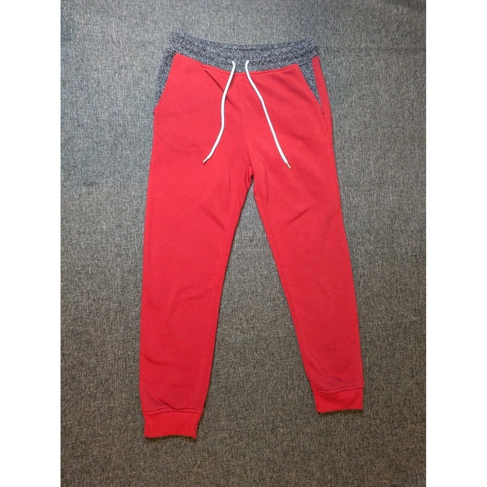 Southpole Mens  Sweatpants Joggers Small Red Gray Outdoor Activewear Gym Pants